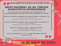 GREVE NACIONAL DA ADMINISTRAÇÃO PÚBLICA - período da tarde
